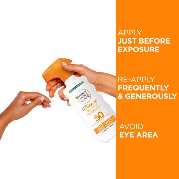 Hydra 24 Hour Protect Hydrating Protection Spray SPF50 HOW TO USE